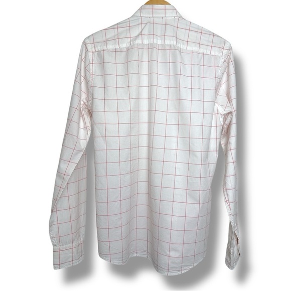 Scotch & Soda White and Red Casual Button Down Shirt - Picture 2 of 14